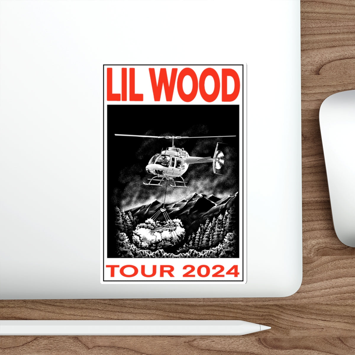 LIL WOOD TOUR STICKERS