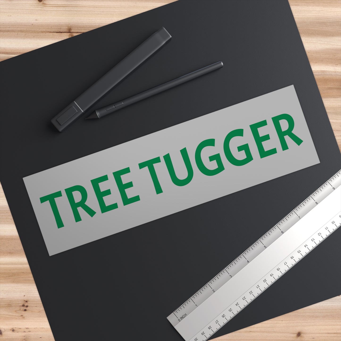 Be Free. Tree Tugger Bumper sticker.