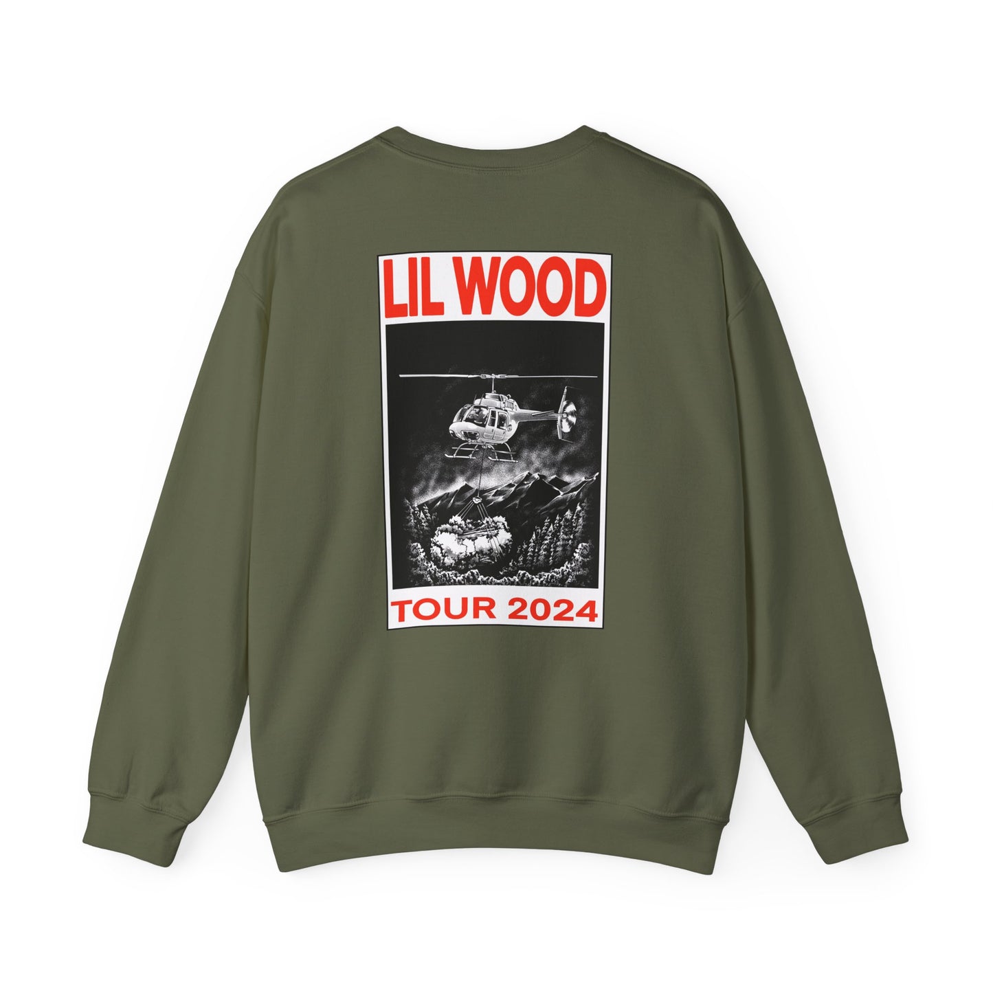 LIL WOOD TOUR 2024 Crewneck Sweatshirt